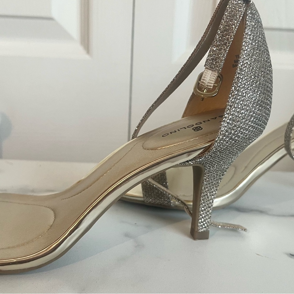 Elegant Silver Sandals by Bandolino